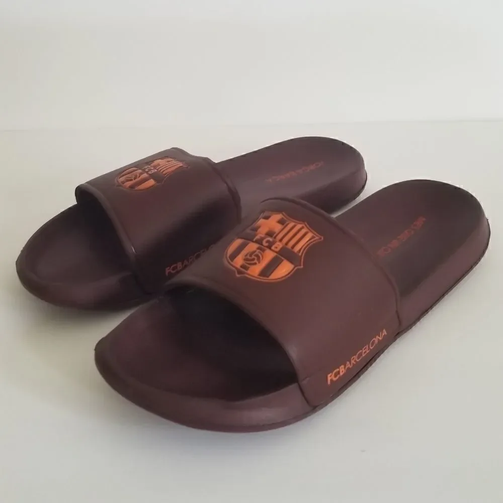FCB Barcelona Men slippers sz 12